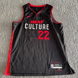 Nike NBA Miami Heat Jimmy Butler Black City Edition Heat Culture Jersey Sz 52 XL